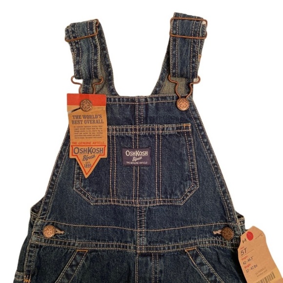 NWT - Oshkosh World’s Best Overalls - 5T - Picture 2 of 4